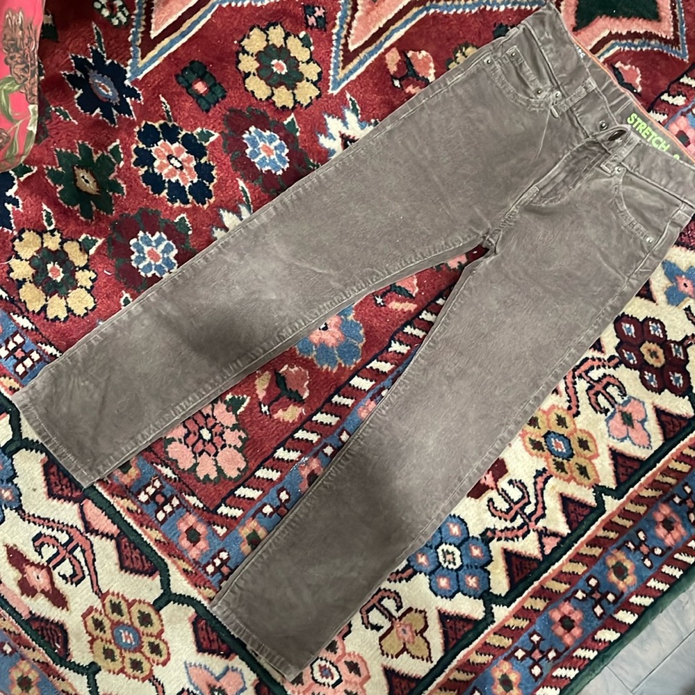 J crew Boys plaid gently worn boys brown pants